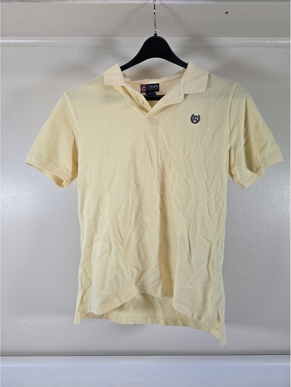 ralph lauren chaps yellow polo shirt mens XL golf shirt